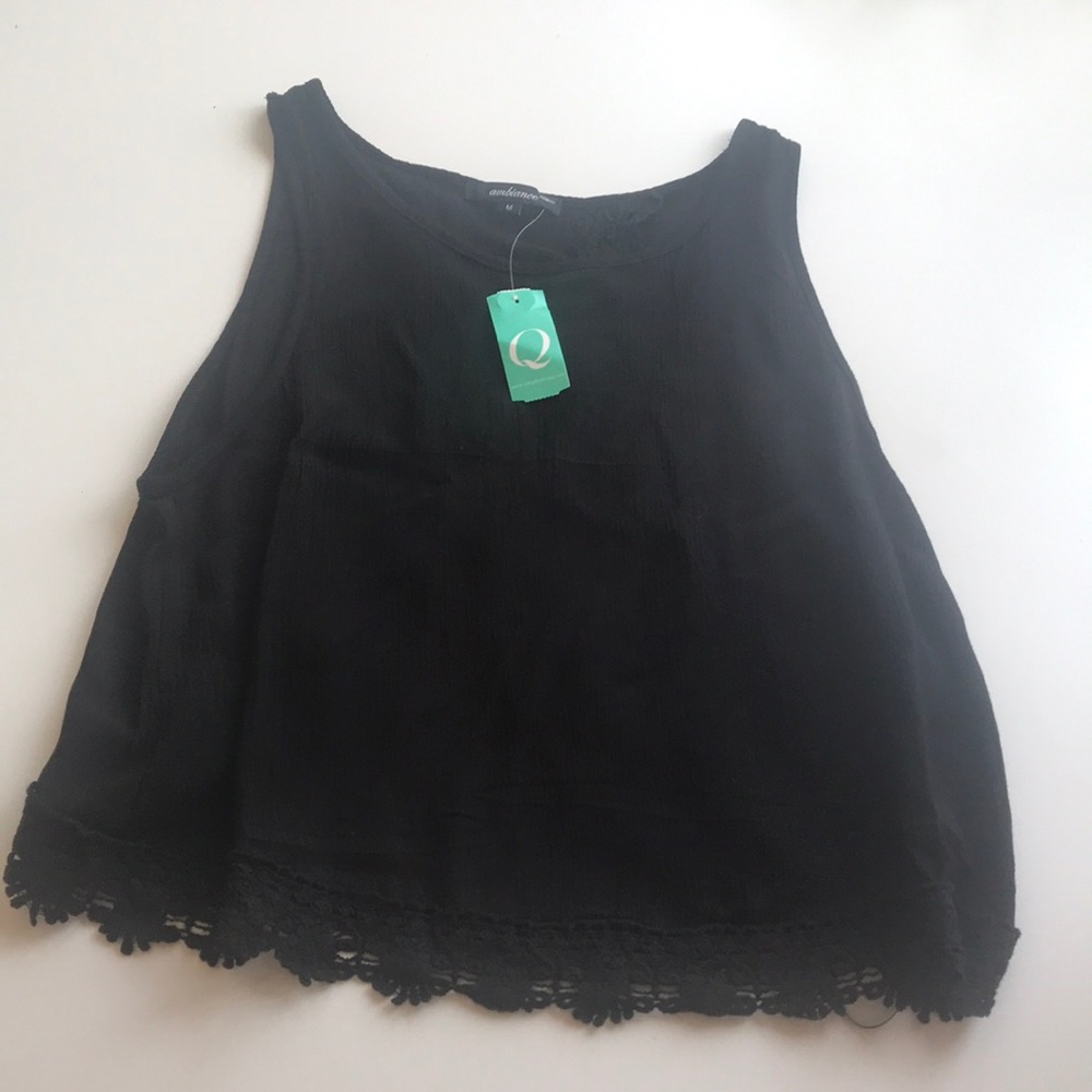 black tank top